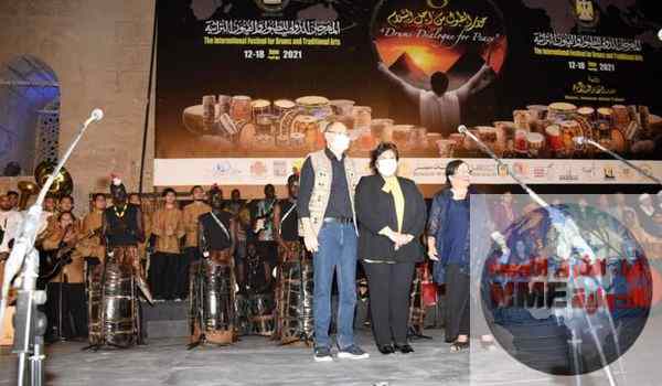 وزيرة الثقافة تطلق فعاليات المهرجان الدولى للطبول والفنون التراثية الثامن