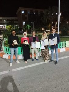 "محسن سليم"و" محمد عبد الحكيم"وطلاب قسم النحت يشاركون بعمل نحتى اسمه (قطه) 6 FB IMG 1648770807508