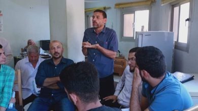 اجتماع مراقبى صحة ابشواي بالإدارة للارتقاء بالمنظومة الصحية