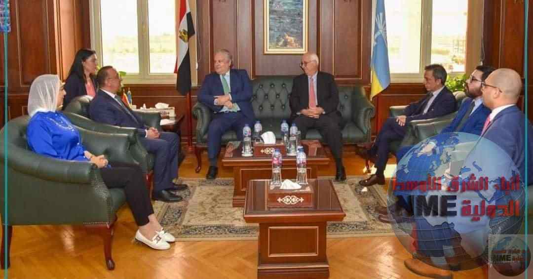 محافظ الإسكندرية يستقبل سفير بيرو ووفدا من السفارة بالقاهرة