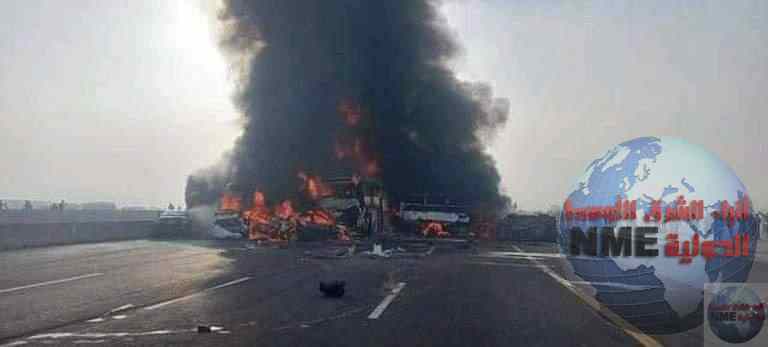 مصرع 32 شخصاً وإصابة 60 آخرين على طريق الإسكندرية الصحراوي   