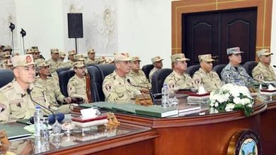 محمد زكى  يشهد تنفيذ المرحلة الرئيسية لمشروع مراكز القيادة التعبوى (جالوت -2) للمنطقة الغربية العسكرية 