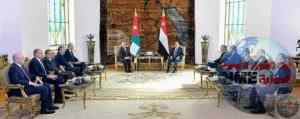 الرئيس عبد الفتاح السيسي  استقبل بمطار القاهرة الدولي الملك عبد الله الثاني بن الحسين، ملك المملكة الأردنية الهاشمية