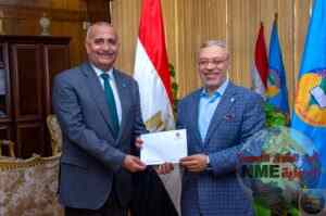 رئيس جامعة طنطا يستقبل عميد كلية التربية الرياضية الجديد 