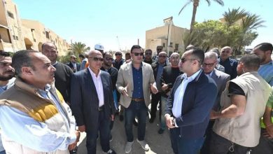 وزير الإسكان يتفقد تطوير طريق الخدمة والبوغاز الرئيسي بمنطقة مارينا العلمين