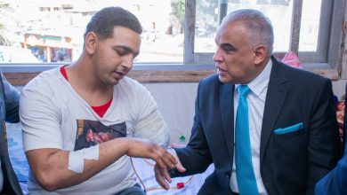 رئيس جامعة طنطا يتفقد مستشفى الطوارئ الجامعي ويطمئن على حالة مصاب سيرك طنطا