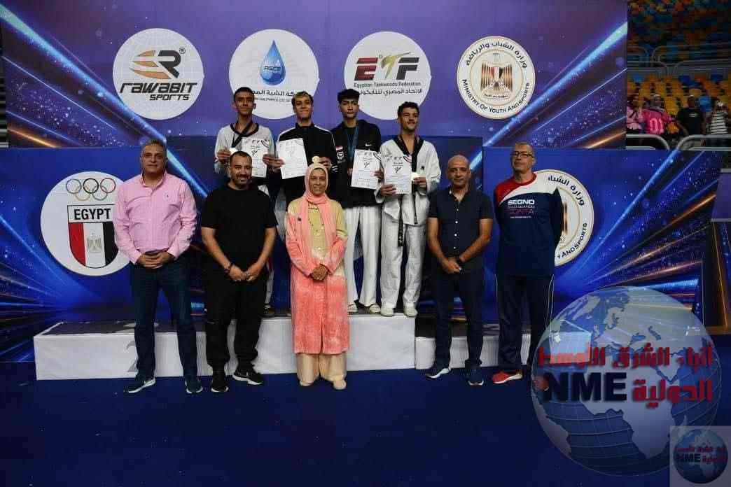 عبد الرحمن عباس لاعب نادي مطوبس الرياضي يحقق البرونزيه في بطوله السفير الكورى للتايكوندو 