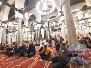 السيد اللواء ا.ح الدكتور/ ياسر مهنا الدميني رئيس المركز يقوم بحضور الاحتفال بليلة النصف من شعبان بمسجد المحلي برشيد