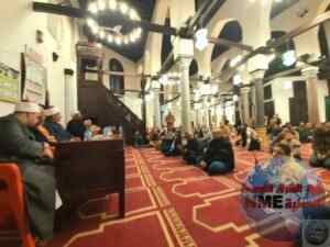 السيد اللواء ا.ح الدكتور/ ياسر مهنا الدميني رئيس المركز يقوم بحضور الاحتفال بليلة النصف من شعبان بمسجد المحلي برشيد