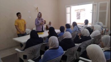 تنفيذبرنامج "درع يحمي ونصون" وبرنامج ريحانه لتوعية النشء بمركز شباب كفرسنطيس 