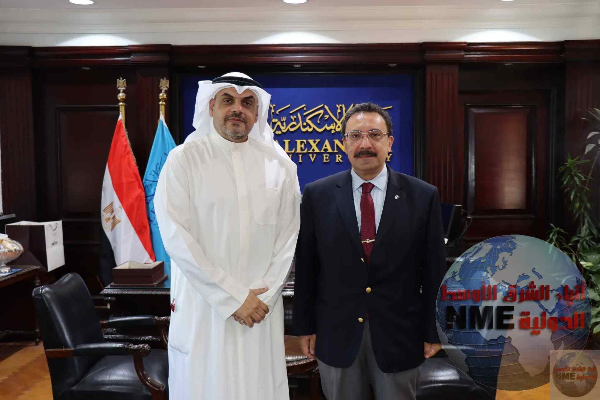 جامعة الإسكندرية تبحث تعزيز التعاون الأكاديمي مع المكتب الثقافي الكويتي بالقاهرة