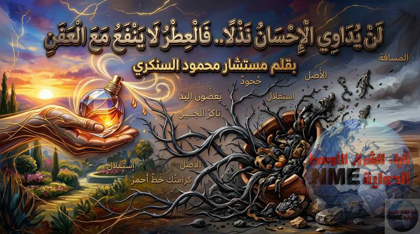 محمود السنكري يكتب: لن يداوي الإحسان نذلًا.. فالعطر لا ينفع مع العفن